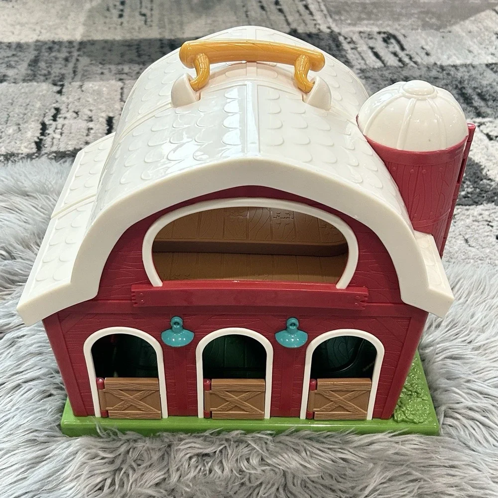 Battat Big Red Barn Animal Farm Playset Friends Folding Toy Kids